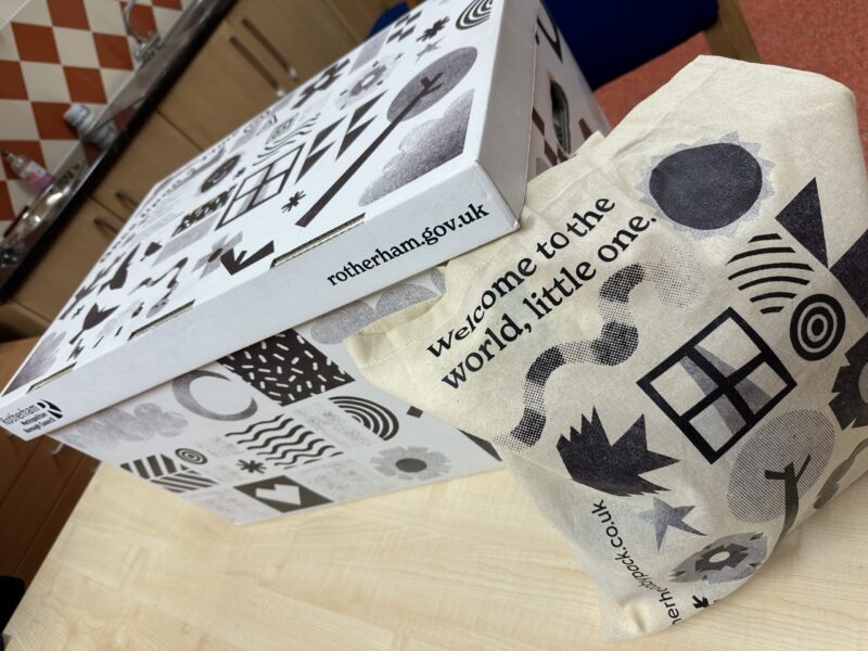 A Rotherham baby pack box